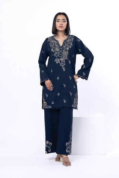 Embroidered | Heavy Textured Cotton | Tailored 2 Piece | Top and Bottom | USD 45.00
