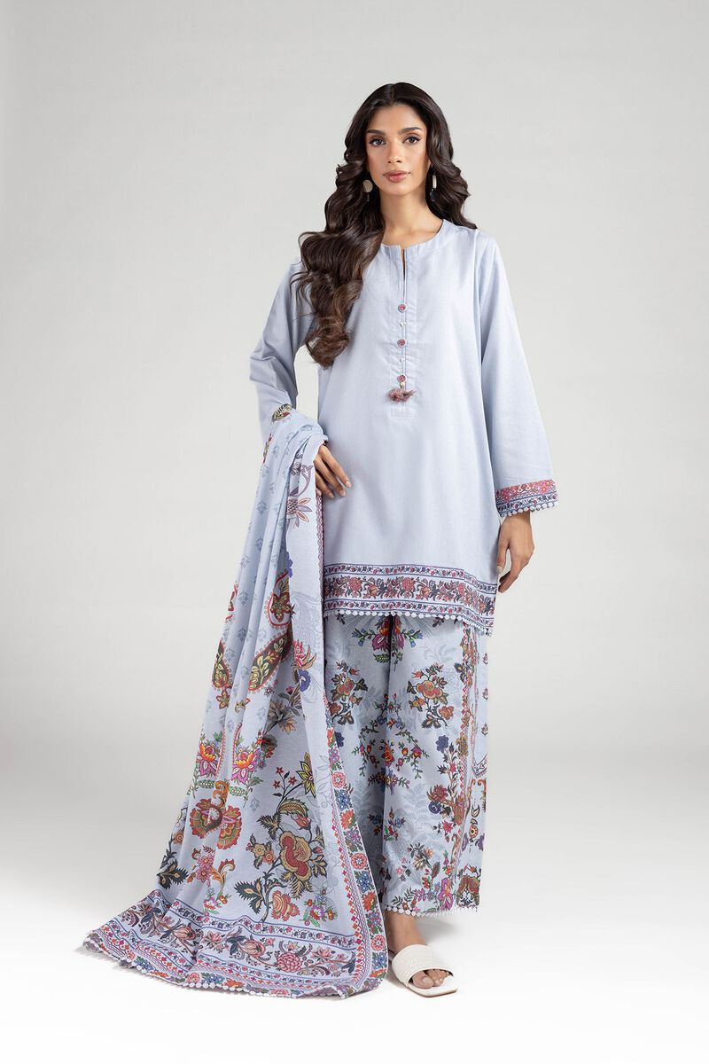 Printed | Karandi | Tailored 3 Piece | null