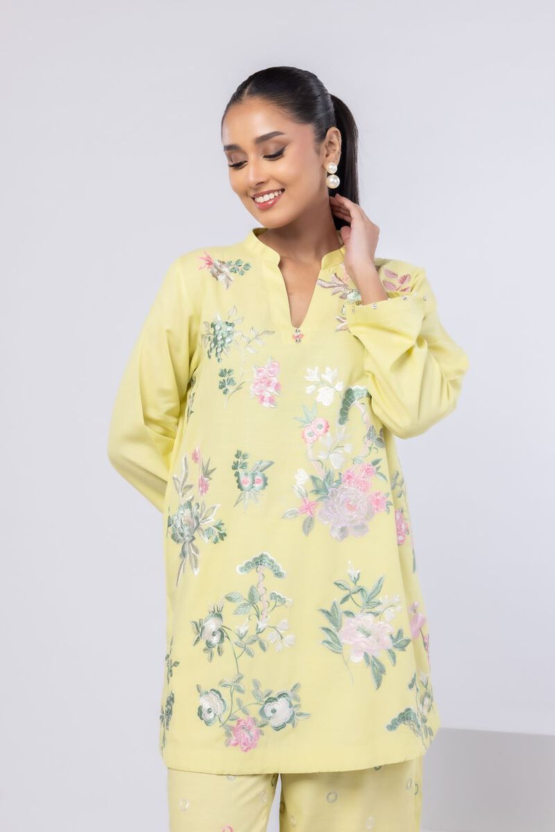 Embroidered | Dull Raw Silk | Kurta | USD 40.00