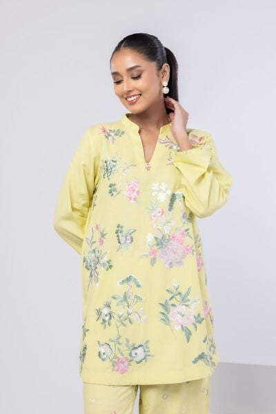 Embroidered | Dull Raw Silk | Kurta | USD 40.00