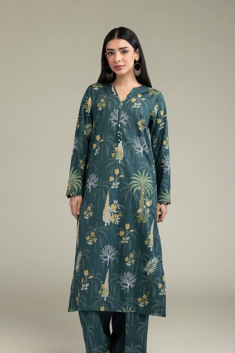 Printed | Cotton Dobby | Floral V-Neck Kurta | USD 30.00