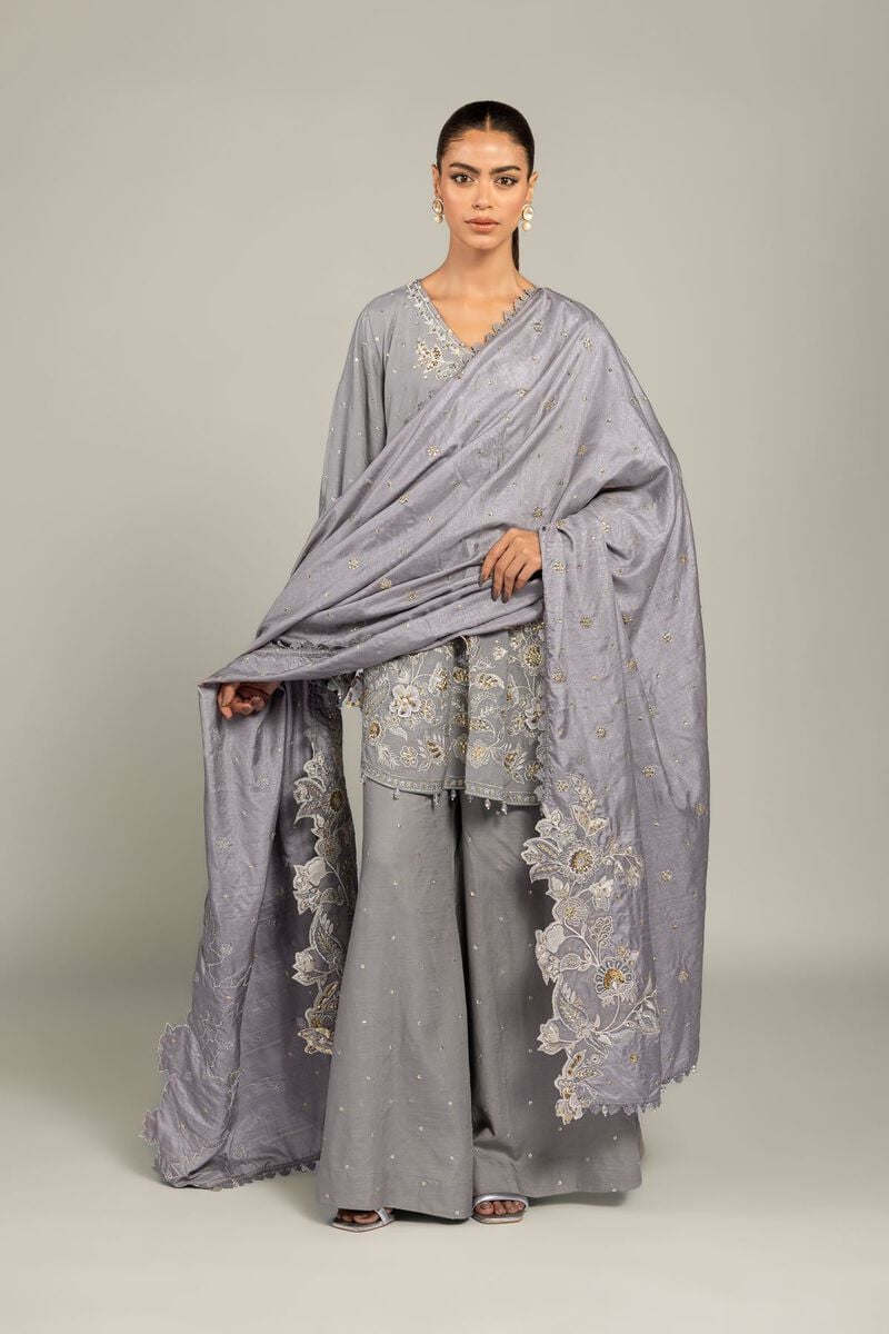 Raw Silk | 3-Piece Co-ord Set | USD 155.00