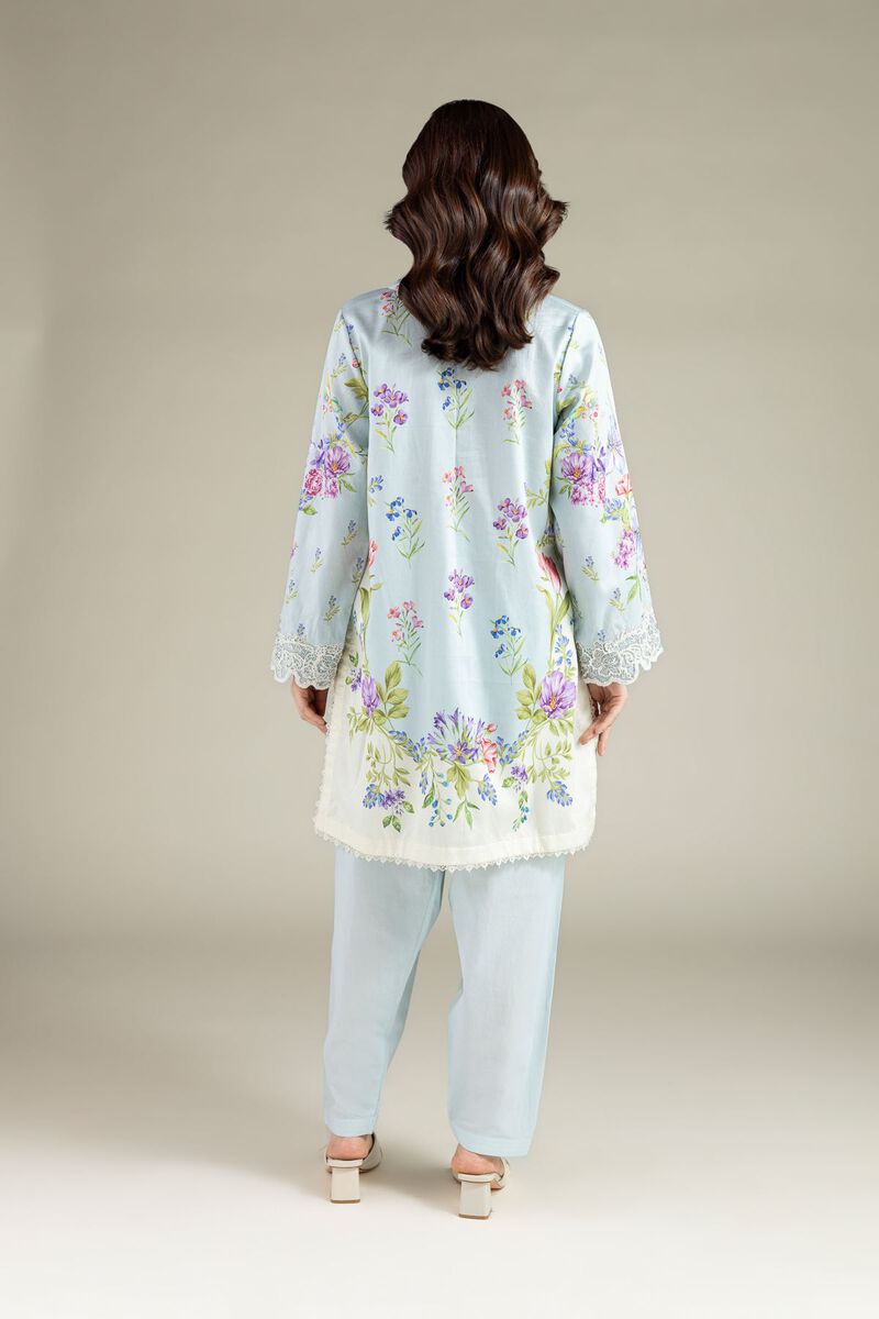 Embroidered | Satin | Tailored 2 Piece | Top and Bottom | USD 60.00