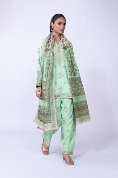 Embroidered | Russian Raw Silk | Shalwar | USD 15.00
