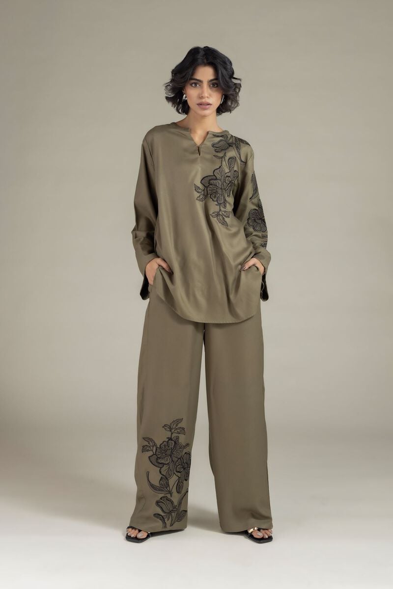 Embroidered | Viscose Crepe | Tunic | USD 30.00