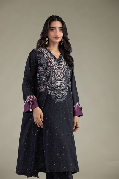 Printed | Cambric | Cambric V-Neck Kurta | USD 40.00