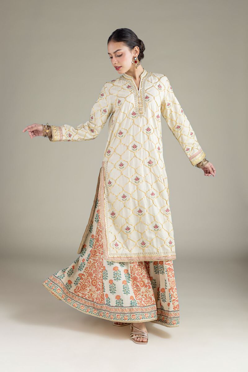 Embroidered | Raw Silk | Kurta | USD 60.00