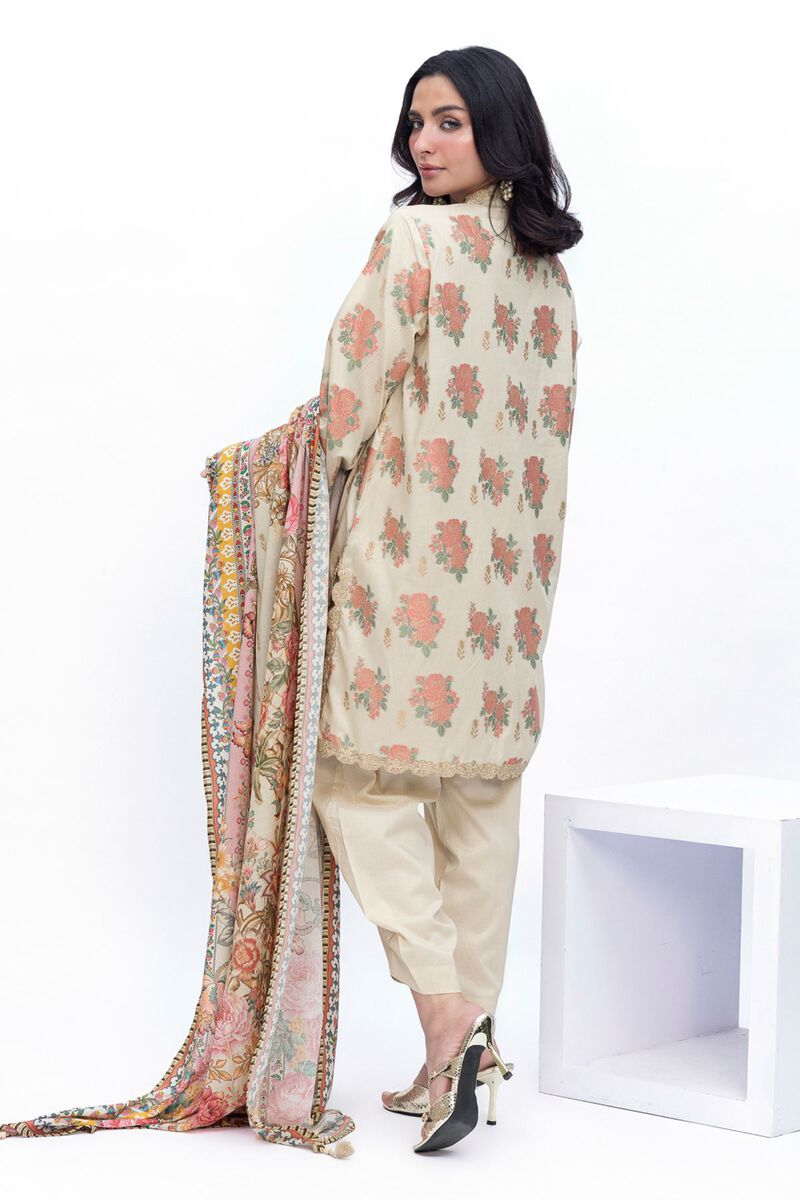 Embroidered | Jacquard | Tailored 3 Piece | USD 40.00