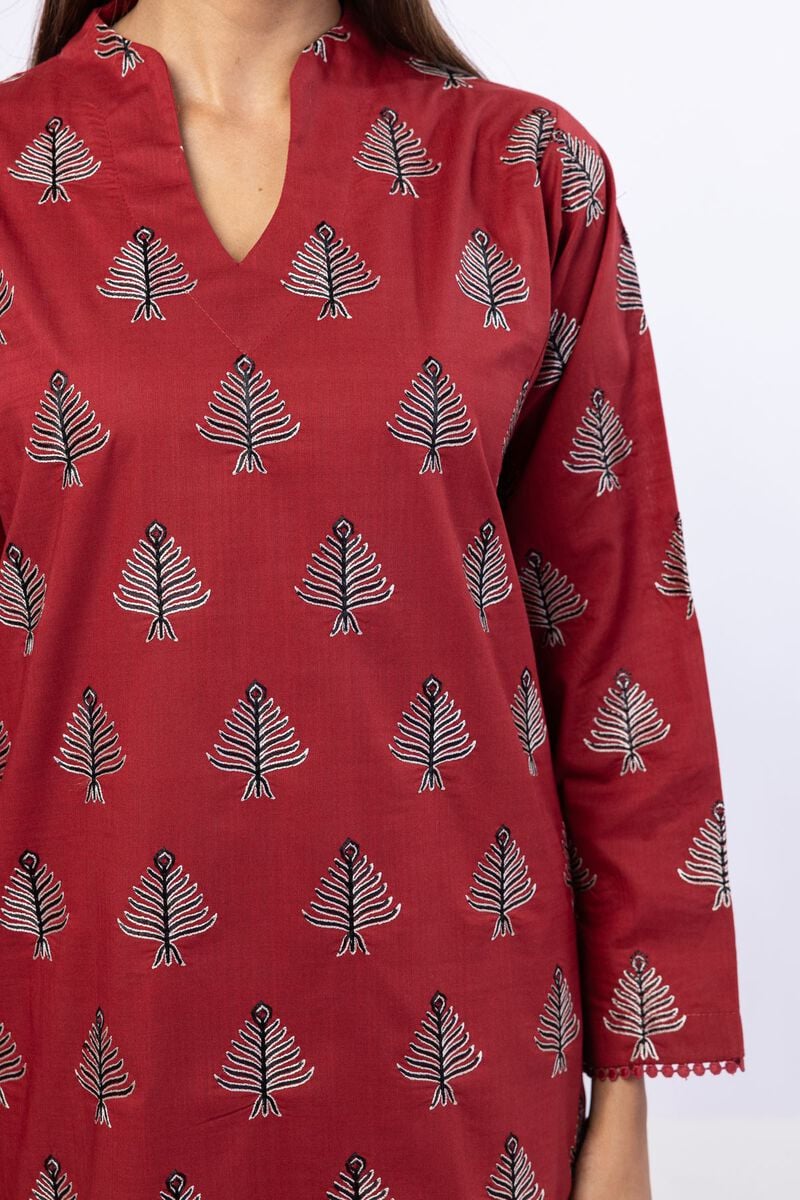 Embroidered | Crosshatch Poplin | Kurta | USD 17.50