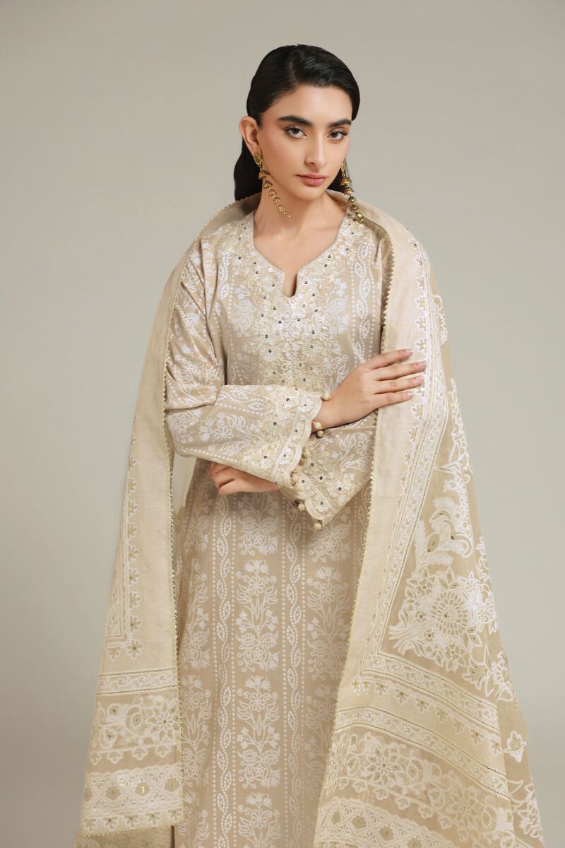 Embroidered | Cambric | 3-Piece Cambric Set | USD 85.00