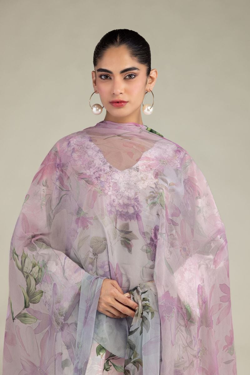 Embroidered | Chiffon | Floral Chiffon Dupatta | USD 30.00