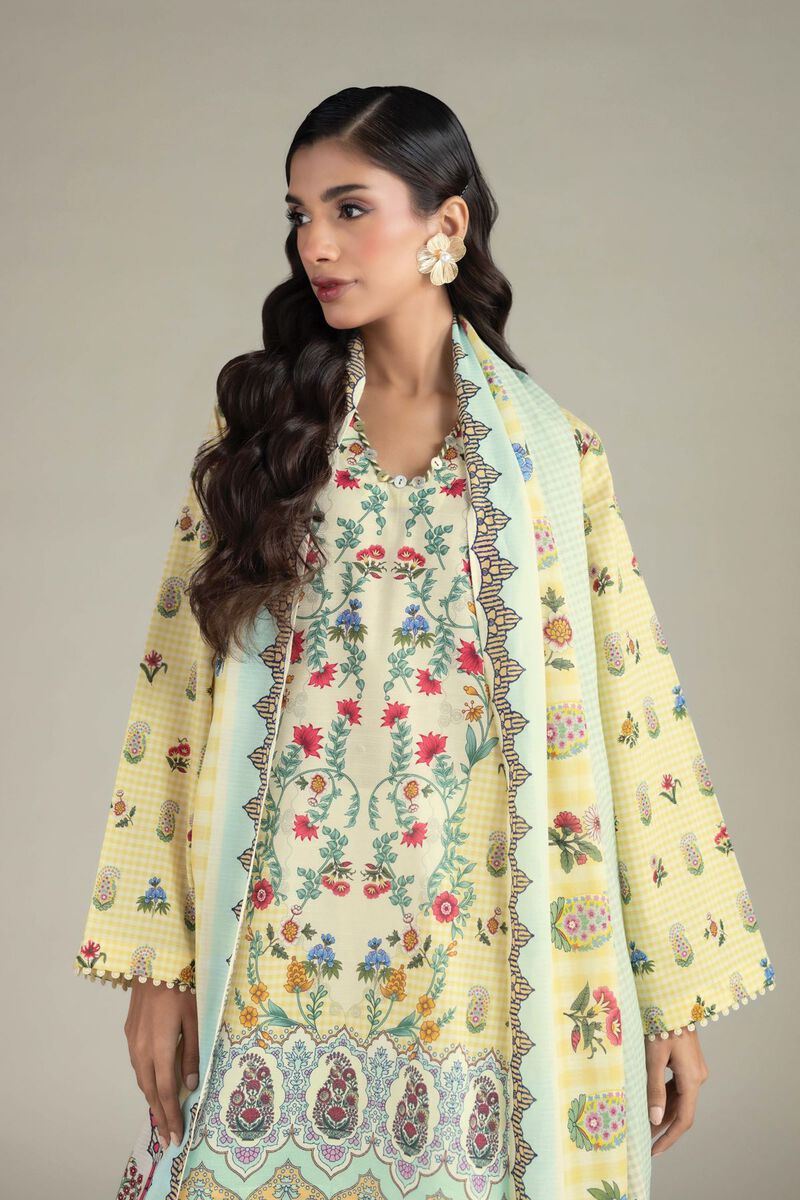 Printed | Cambric | Cambric 3-Piece Dress | USD 65.00