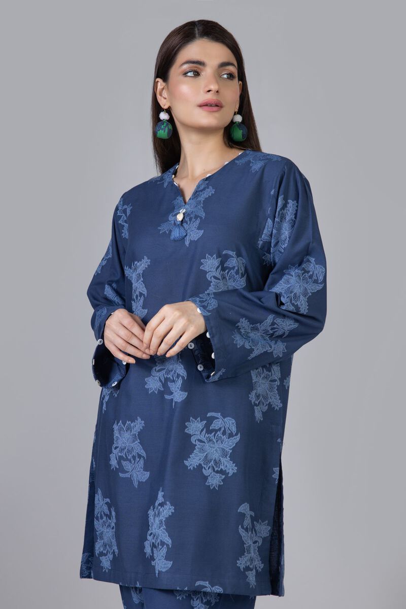 Dyed | Cotton Polyester Broshia Jacquard | Kurta | null