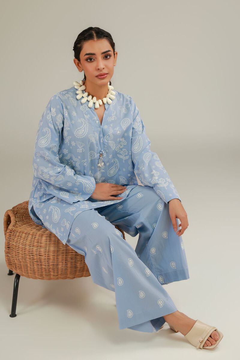 Cambric | Blue Cambric Kurta | USD 35.00