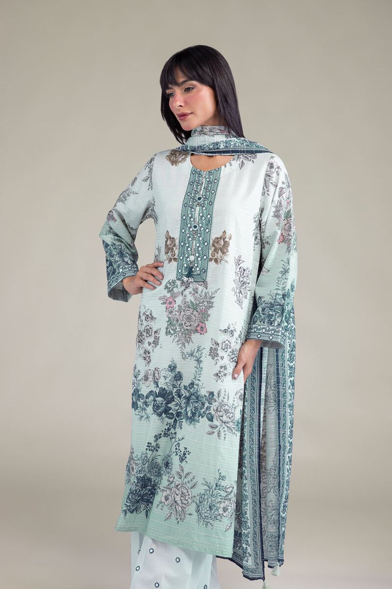 Embroidered | Mesuri Dobby | Mesuri Tailored 3-Piece | USD 70.00
