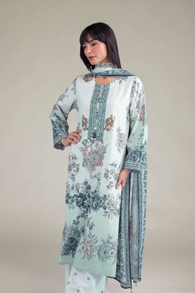 Embroidered | Mesuri Dobby | Mesuri Tailored 3-Piece | USD 70.00