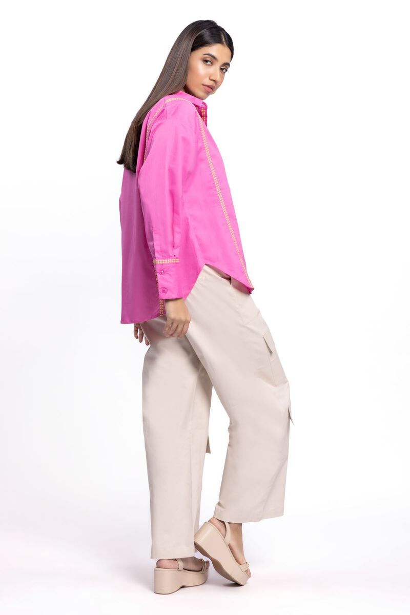 Embroidered | Crosshatch Poplin | Shirt | null
