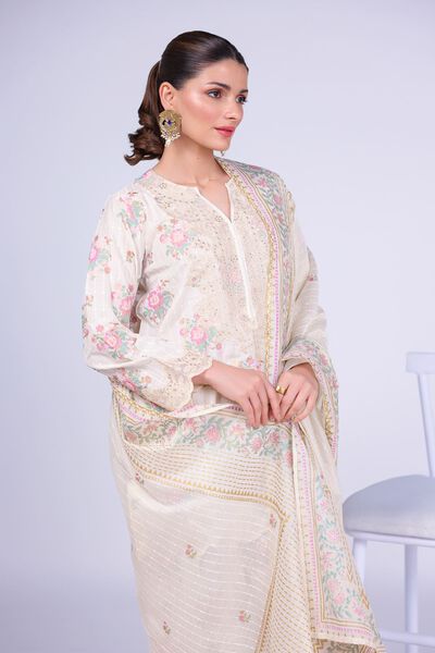 Printed | Cotton Net | Dupatta | USD 33.00
