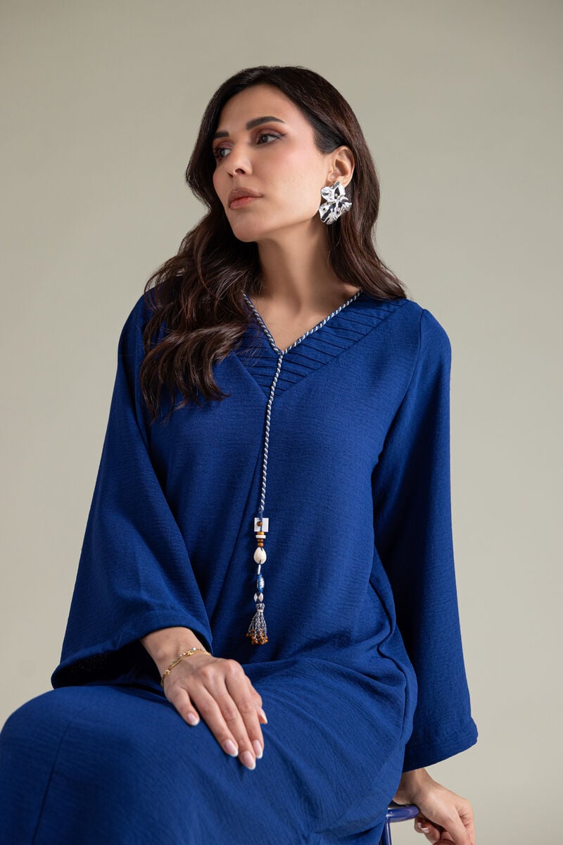 Dyed | Textured Georgette | Blue Georgette Kurta | USD 40.00
