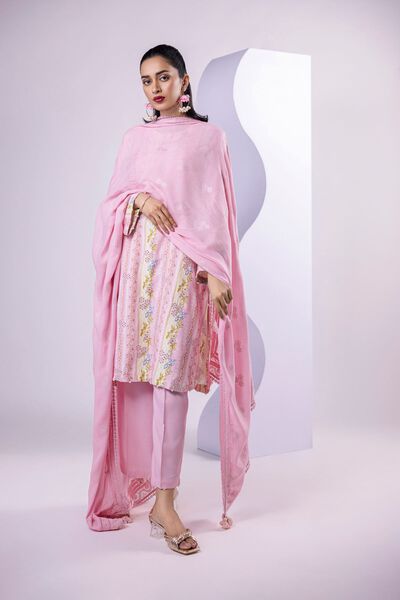 Embroidered | Light Thai Silk | Dupatta | USD 40.00