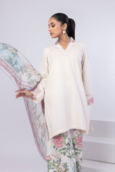 Embroidered | Dull Raw Silk | Kurta | USD 35.00