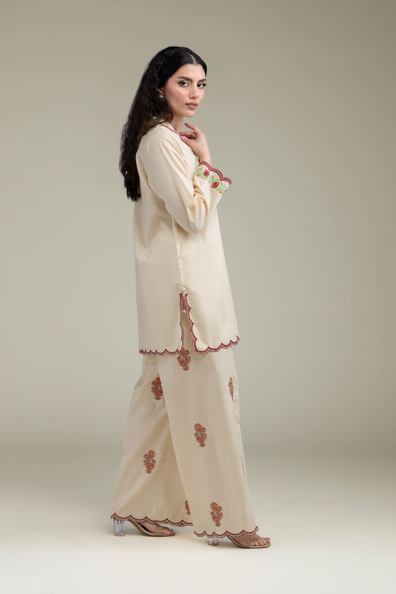 Embroidered | Cotton Dobby | Floral Cotton Kurta | USD 40.00