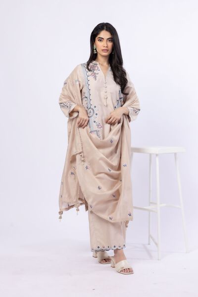 Embroidered | Raw Silk | Pants | USD 25.00