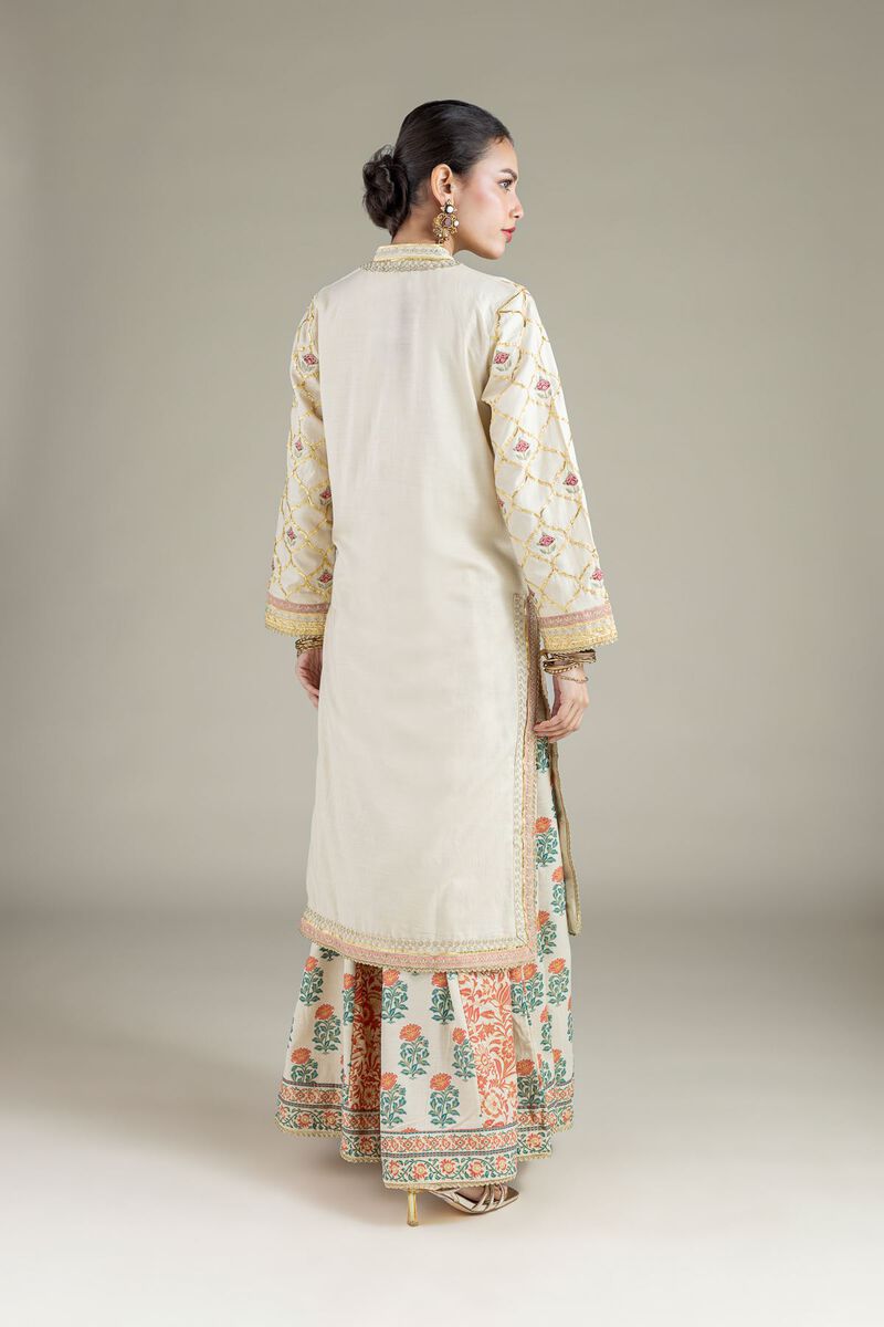 Embroidered | Raw Silk | Kurta | USD 60.00