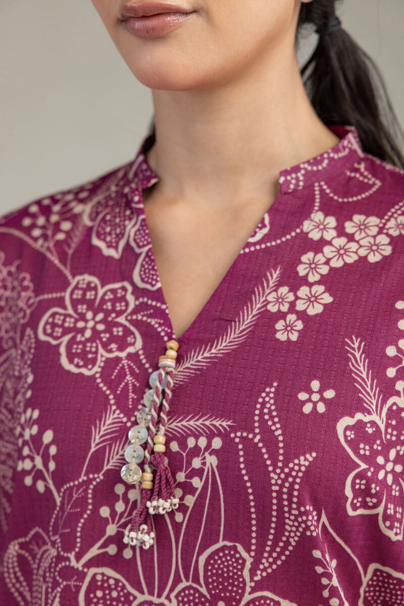 Printed | Cotton Dobby | Short Floral Kurta | USD 30.00