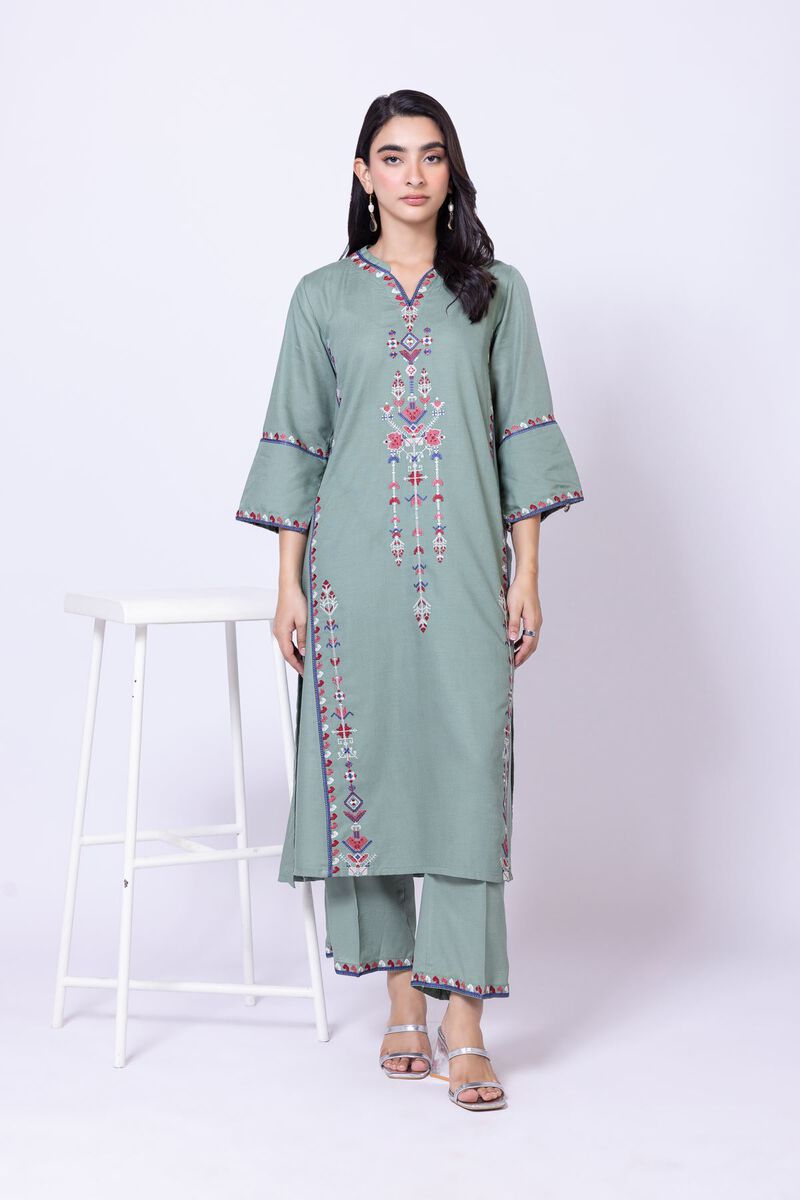Embroidered | Dull Raw Silk | Kurta | USD 35.00