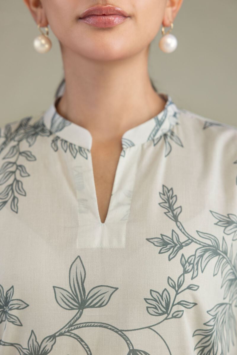 Printed | Cambric | Floral Cambric Kurta | USD 40.00