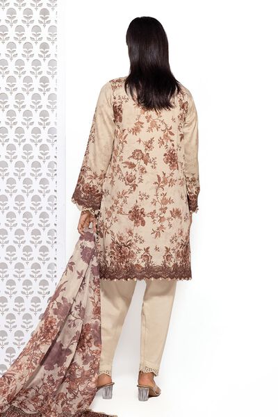 Embroidered | Cotton Satin | Tailored 3 Piece | USD 42.50