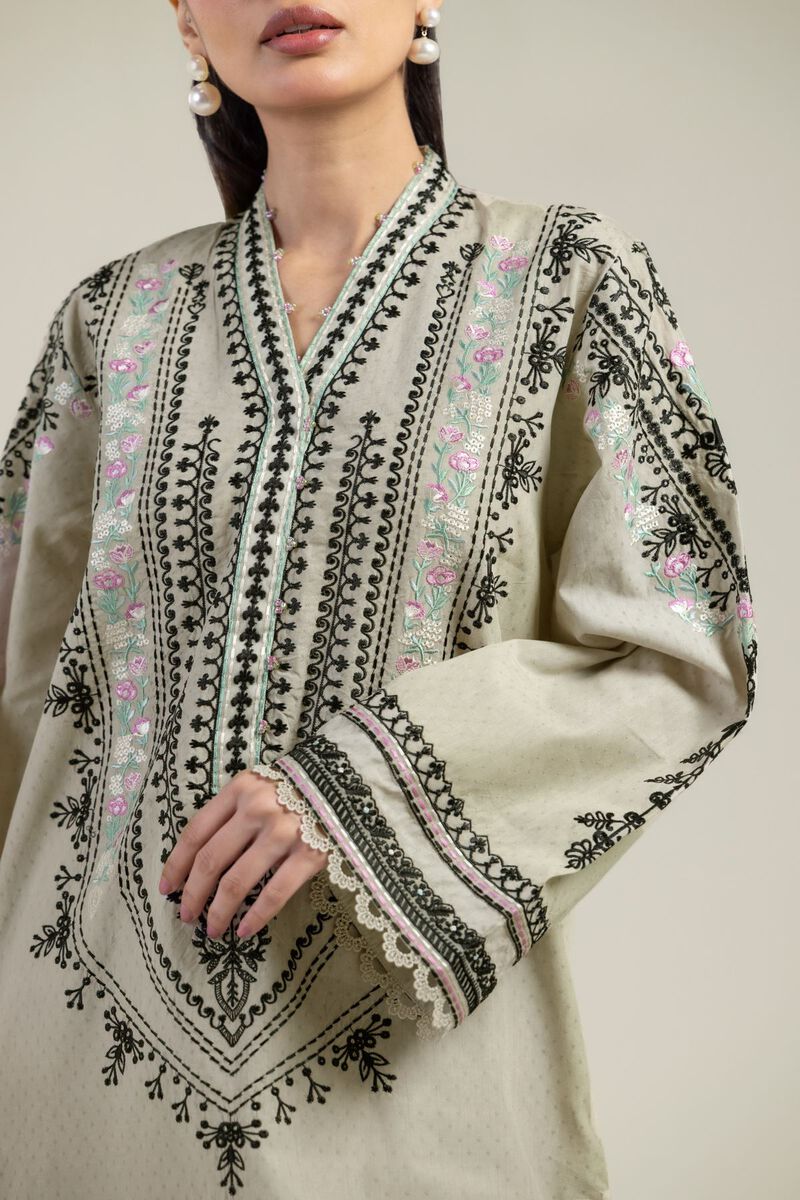 Embroidered | Cotton Dobby | 2-Piece Tailored Set | USD 70.00