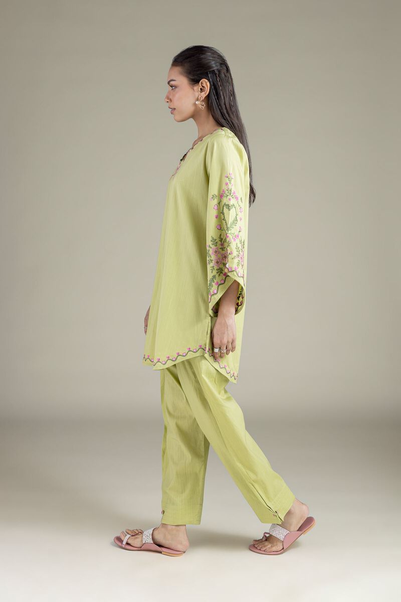 Embroidered | Textured Cambric | Solid Straight Shalwar | USD 25.00