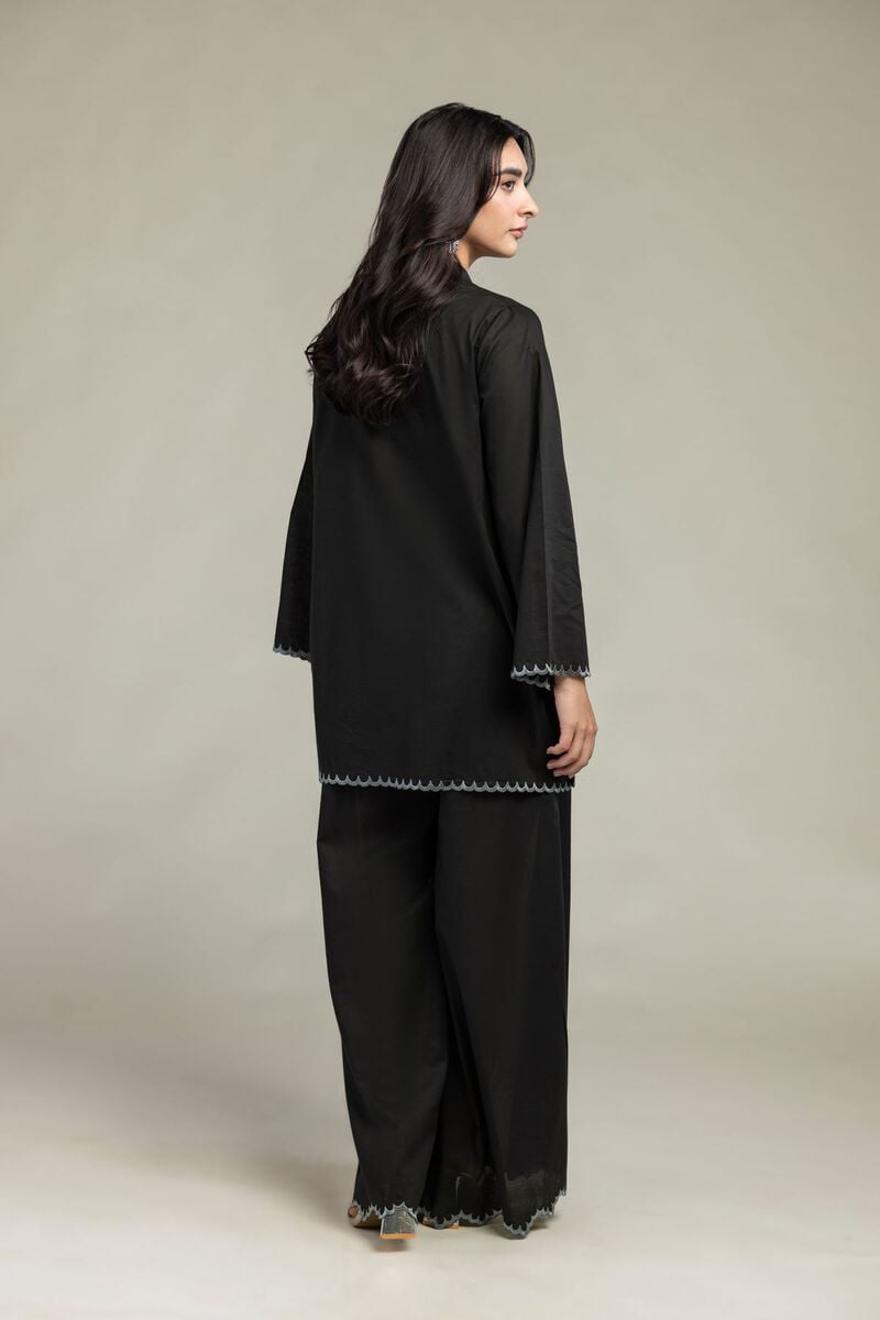 Cambric | Floral Black Kurta | USD 45.00