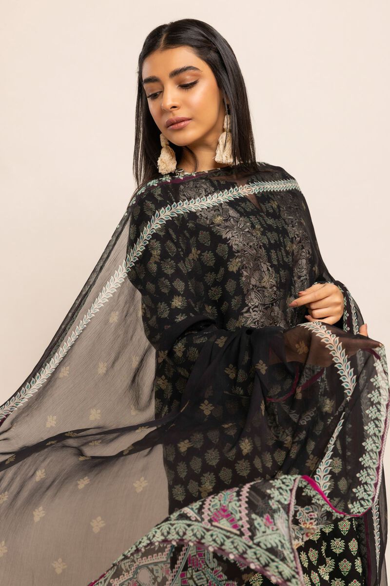 Printed | Bamber Chiffon | Dupatta | null