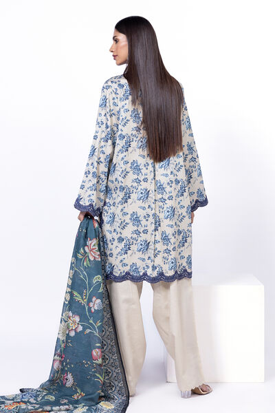 Embroidered | Cotton Satin | Tailored 3 Piece | USD 50.00