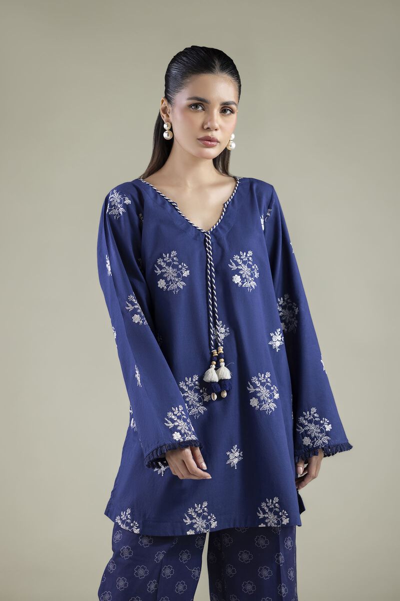 Embroidered | Cambric | Tailored 2-Piece Set | USD 55.00