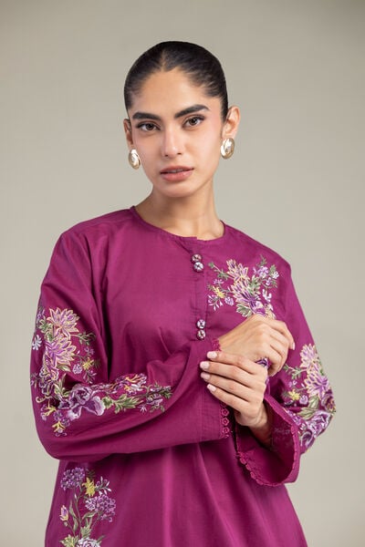 Embroidered | Cambric | Short Cambric Kurta | USD 40.00