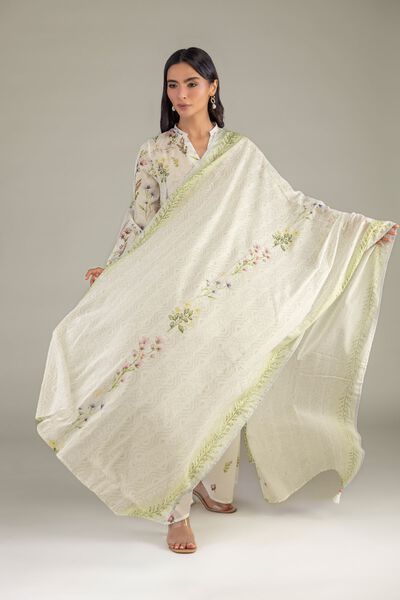 Printed | Lawn | Floral Lawn Dupatta | USD 30.00