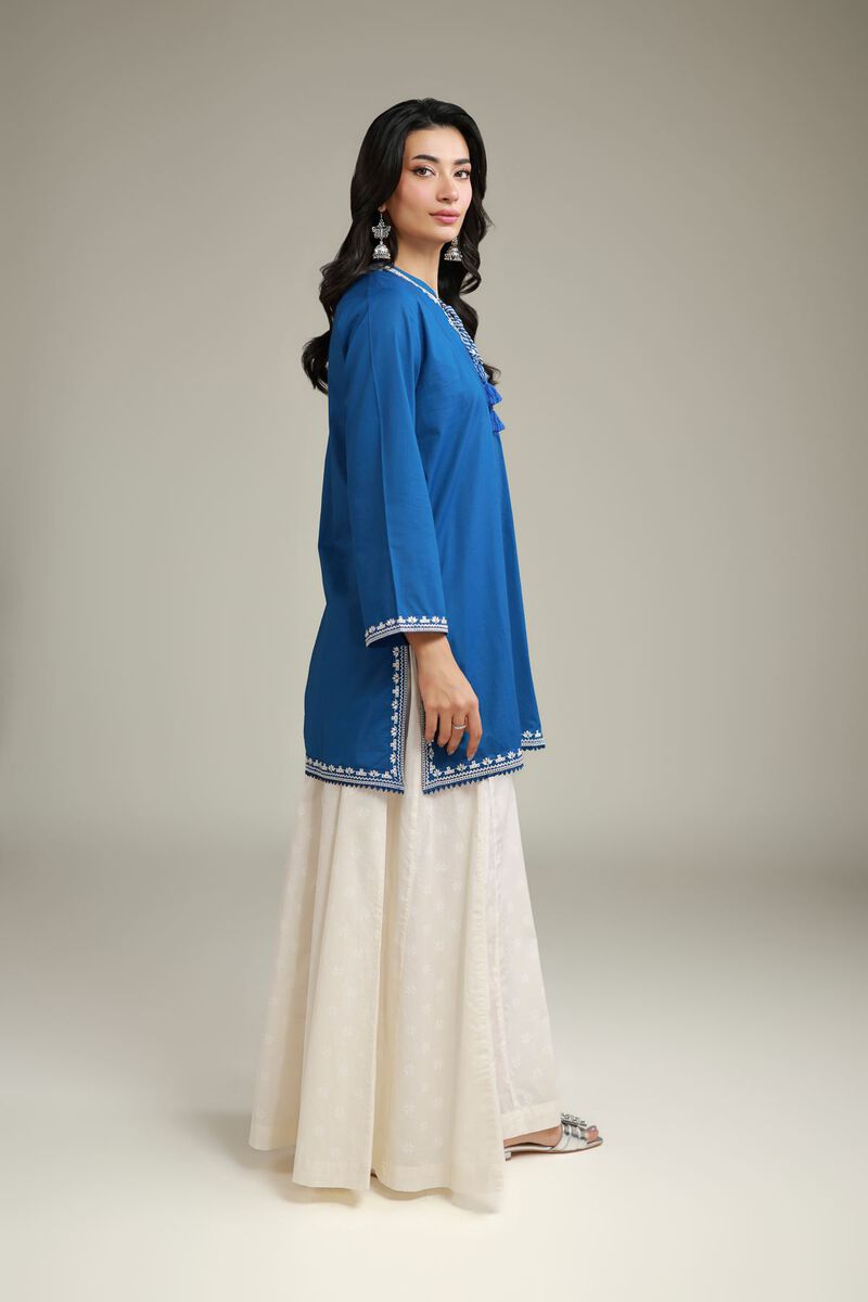 Embroidered | Cambric | Wide Leg Pants | USD 30.00