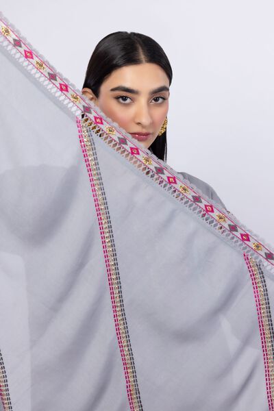 Embroidered | Light Thai Silk | Dupatta | USD 33.00