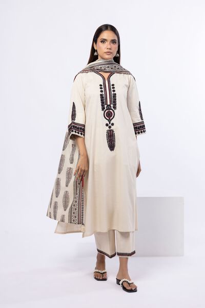 Embroidered | Crosshatch Poplin | Kurta | USD 25.00