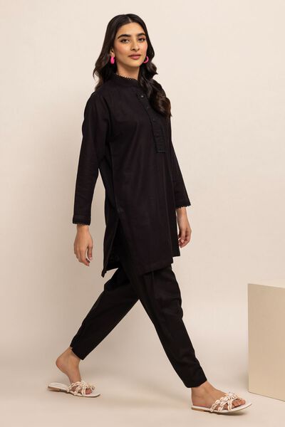 Classic Kurta, BLACK, hi-res