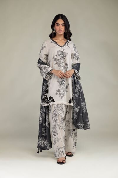 Embroidered | Cambric | Short Floral Kurta | USD 35.00