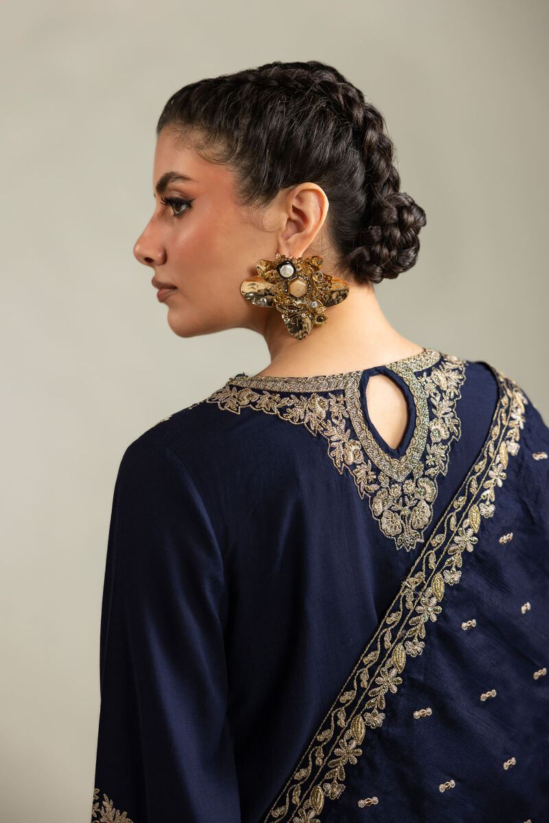 Embroidered | Raw Silk | 3-Piece Co-ord Set | USD 180.00