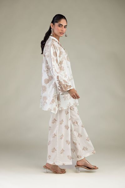 Embroidered | Cambric | Floral Cambric Pants | USD 25.00