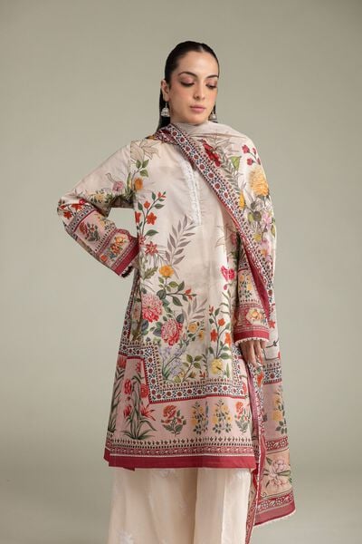 Embroidered | Cambric | Floral Tailored 3-Piece | USD 70.00