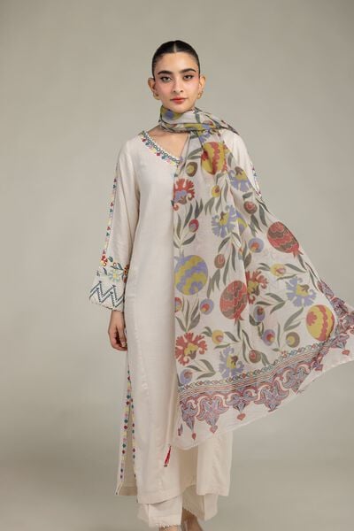 Embroidered | Raw Silk | Floral Silk Kurta | USD 55.00