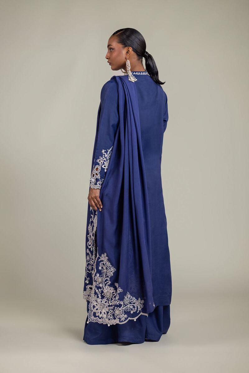 Raw Silk | 3-Piece Embroidered Suit | USD 180.00